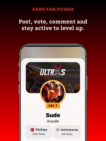 Ultras - Fan Social Media iPad screenshot