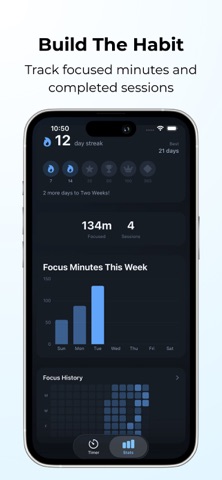 VibeFocus: Pomodoro Timer screenshot