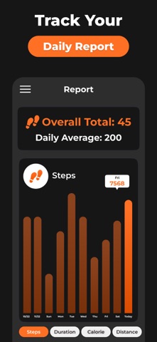 Pedometer Step Counter iPhone screenshot