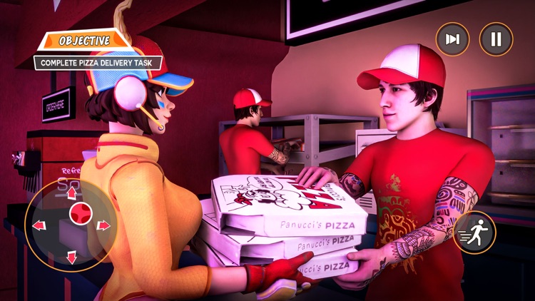 Pizza Delivery Girl Bike Games