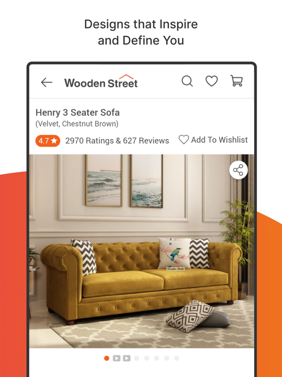 Wooden Street iPad screenshot 5 - Shopping app