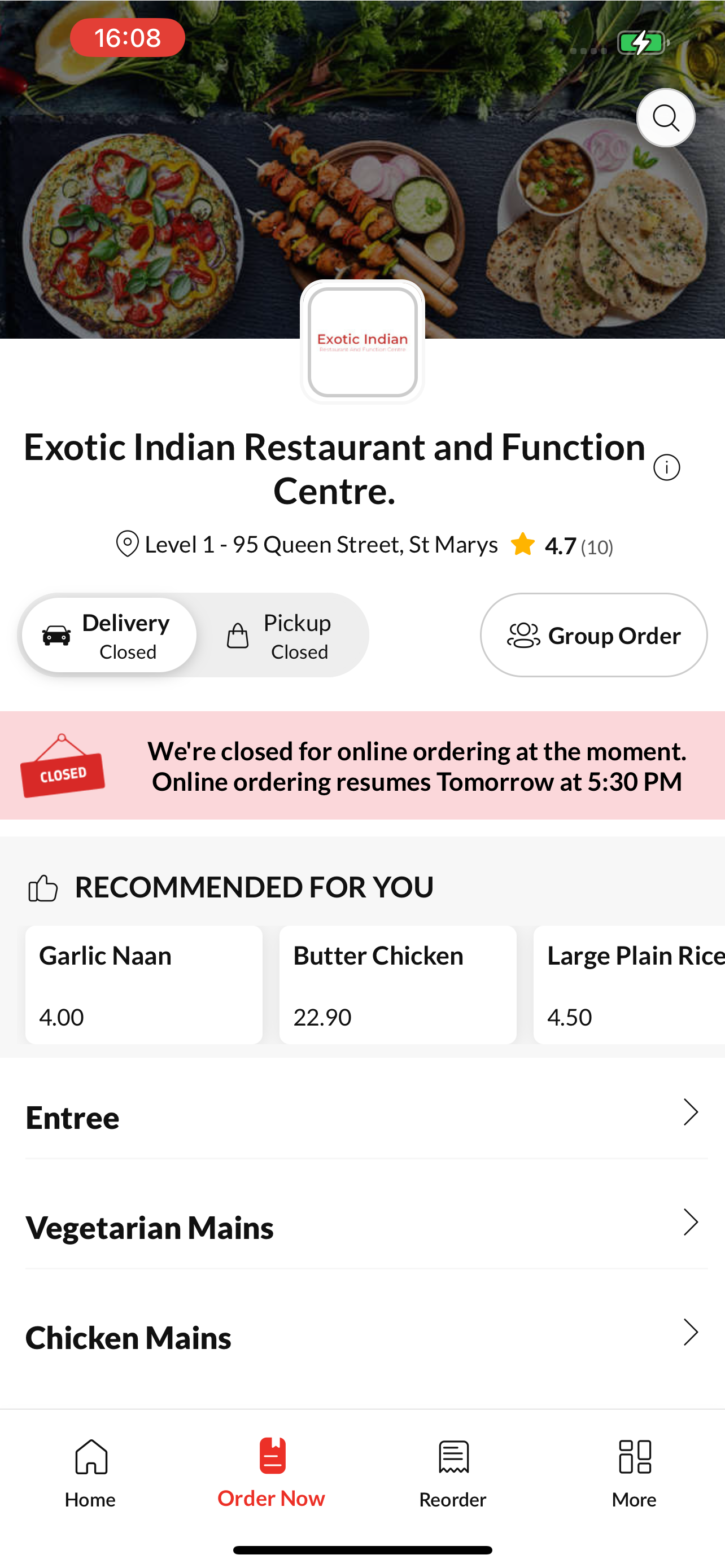 Exotic Indian Restaurant screenshot 2