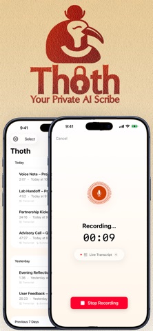 Thoth - Your Private AI Scribe screenshot