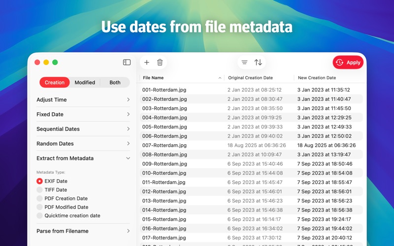 App screenshot