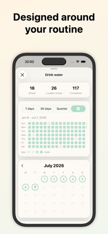 Doable: Habit Tracker iPhone screenshot