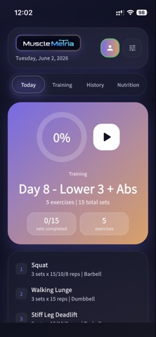 MuscleMetria screenshot