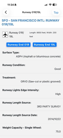 Airports/Facilities Directory screenshot