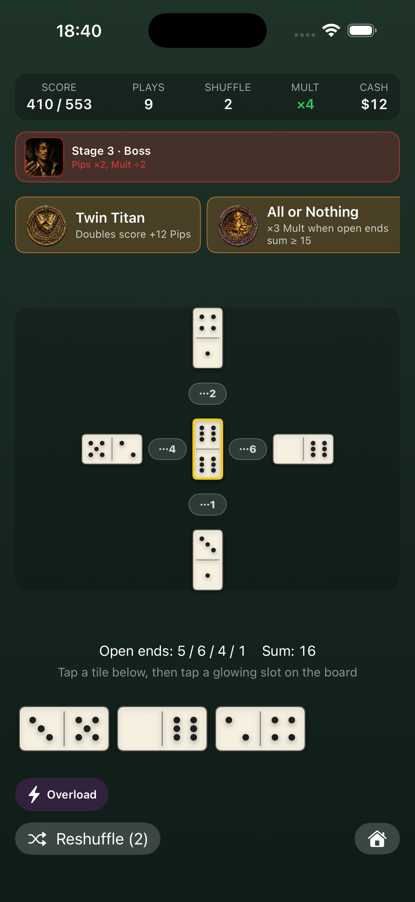 Domino Noir: Domino Roguelike screenshot 2