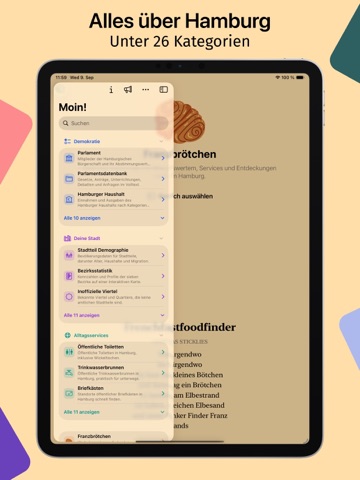 Franzbrötchen - Hamburg Guide iPad screenshot 3