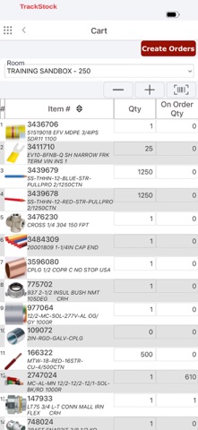 eTurns TrackStock screenshot