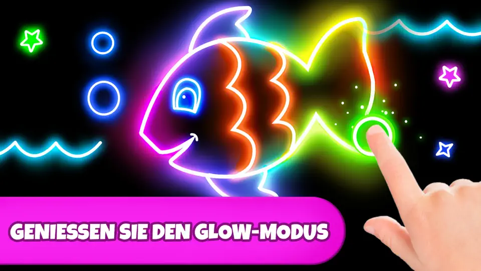Screenshot von Malspiele: Malen, Leuchtfarben auf dem iPhone 2