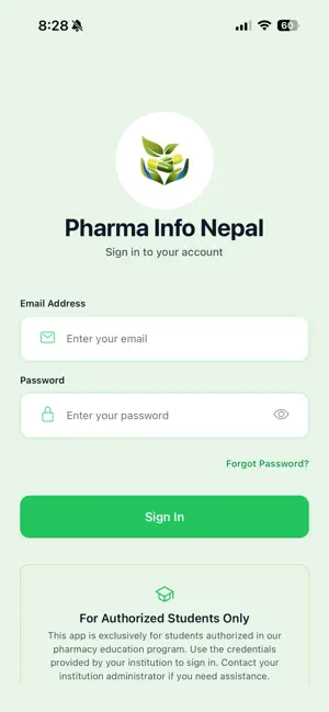 PharmaInfo - Learning screenshot 1