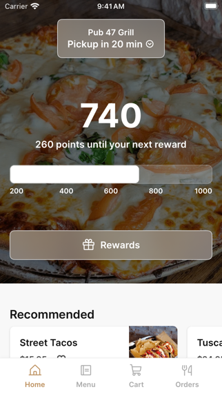Pub 47 iPhone screenshot 1 - Food & Drink app