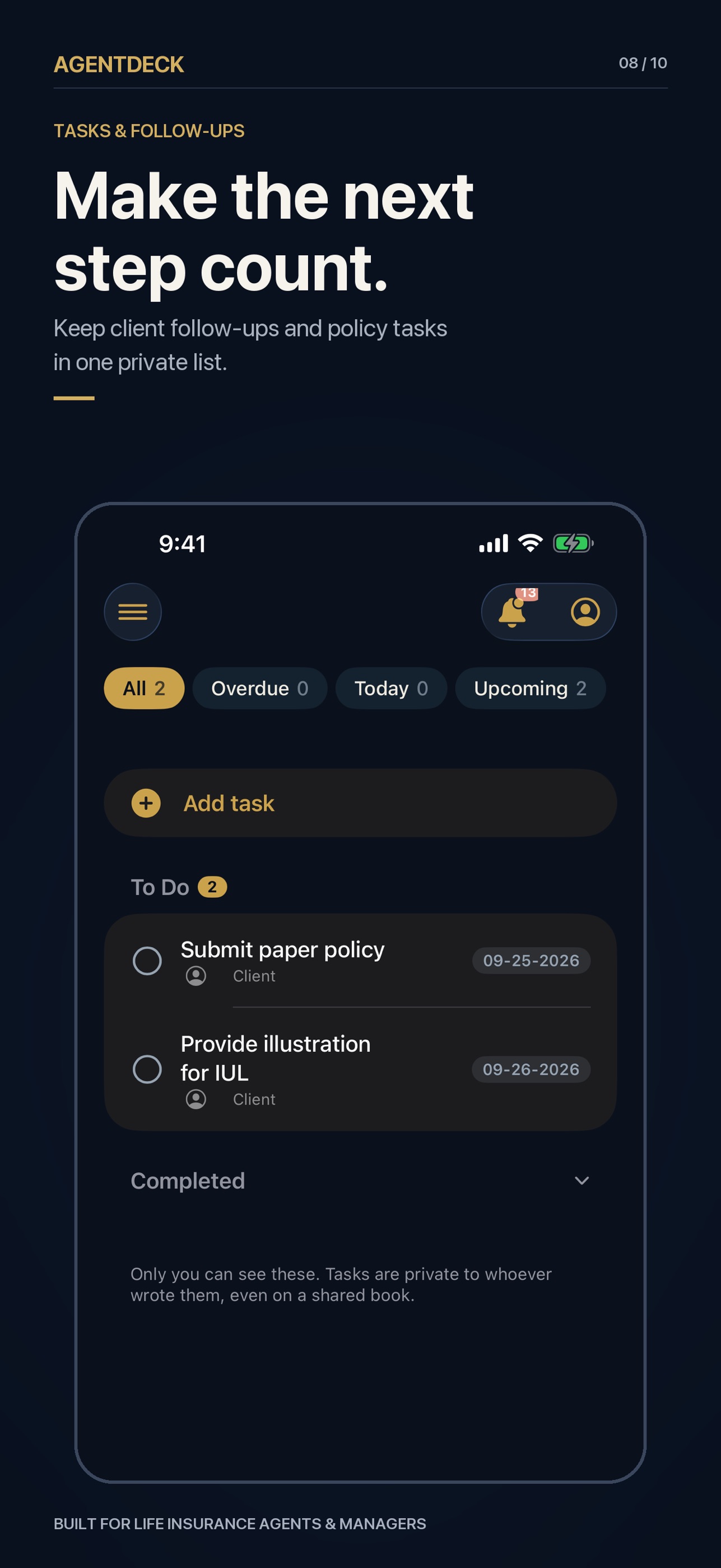 Screenshot 8 of AgentDeck CRM