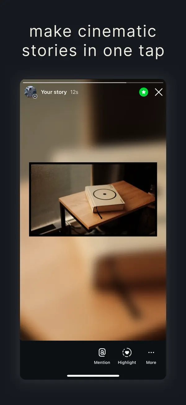Screenshot #1 pour shots: cinematic story maker