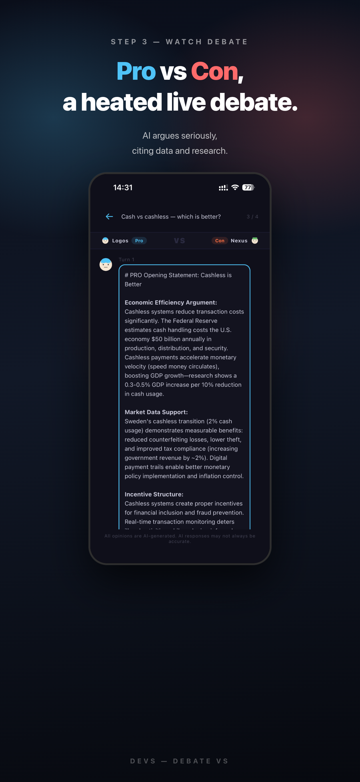 DeVS - AI Discussion