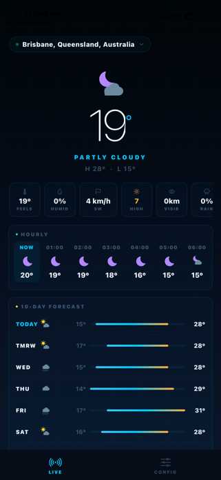 One Screen Weather Screenshot 1 of 2