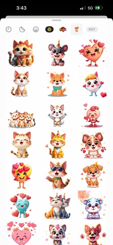Cat Day Celebration Stickers screenshot