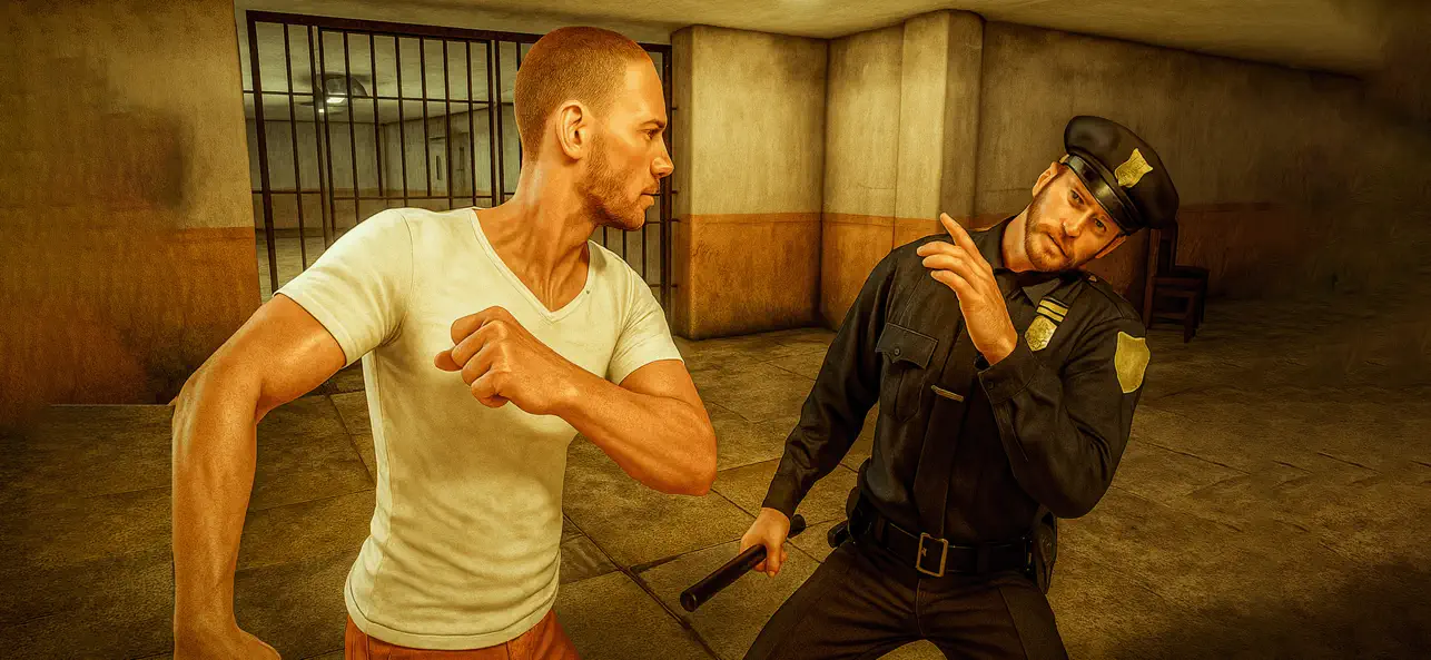 Screenshot #1 pour Grand Prison Break 3D Sim