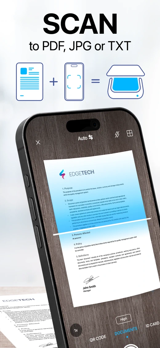 iScanner: PDF Document Scanner screenshot 1