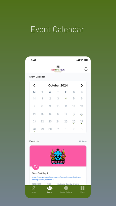 Salt River Fields | Scottsdale iPhone screenshot 2 - Sports app