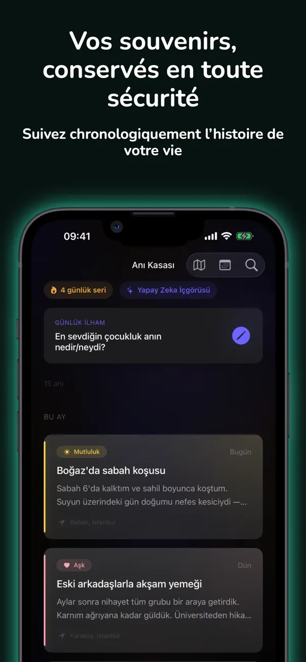 Screenshot #1 pour AI Memory Vault: Journal