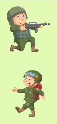 Army Soldiers Emojis screenshot