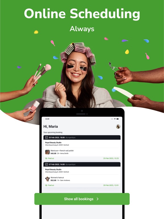 EasyWeek App: book online