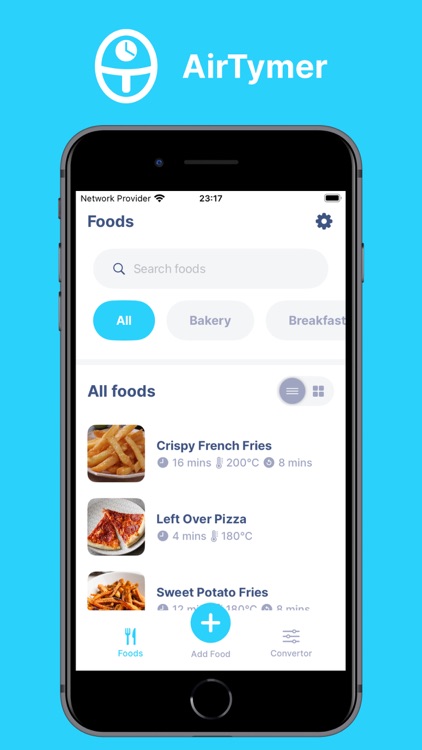 Air Tymer - Air Frying Times