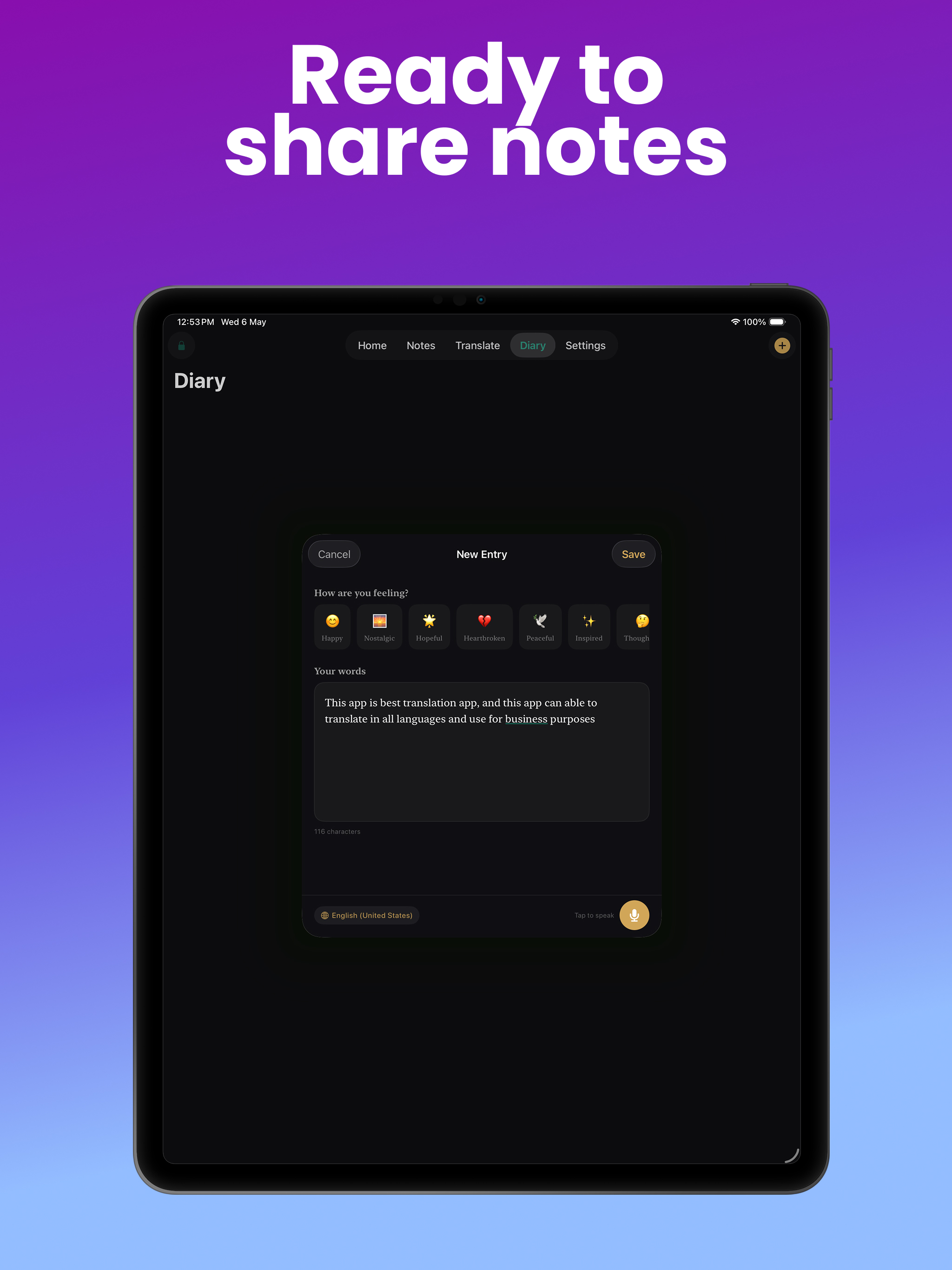 Transcribe Voice to Text App!
