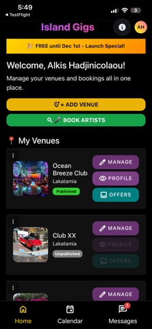 Island Gigs Live Screenshot 1 of 10