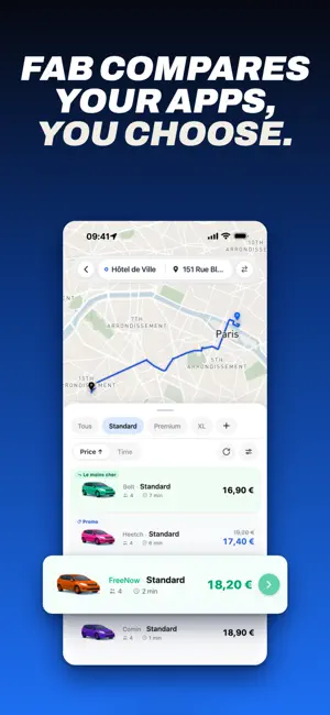Fab Cab: Compare Ride Prices screenshot 2