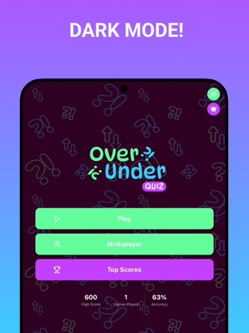 Over Under: Trivia Quiz Game iPad screenshot