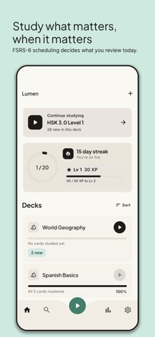 Lumen - Flashcards App Screenshot 1 of 6