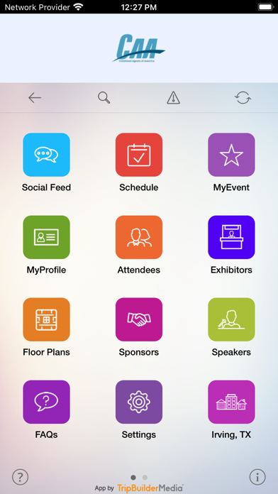 CAA Meetings Screenshot