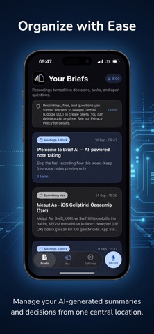 FlowNote by Brief AI iPhone screenshot