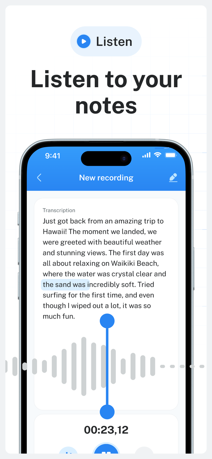 Zap Voice. Record  Transcribe