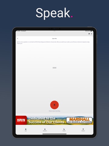 KRVN 880 Rural Radio iPad screenshot
