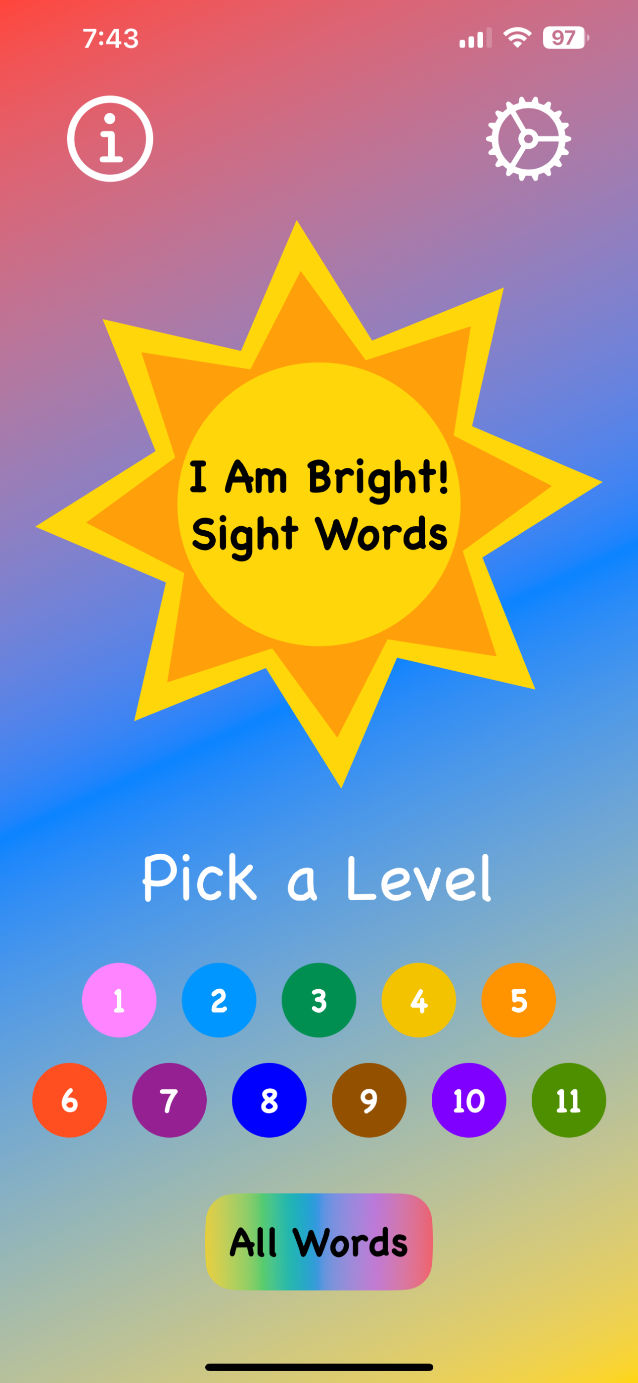 I Am Bright! - Sight Words