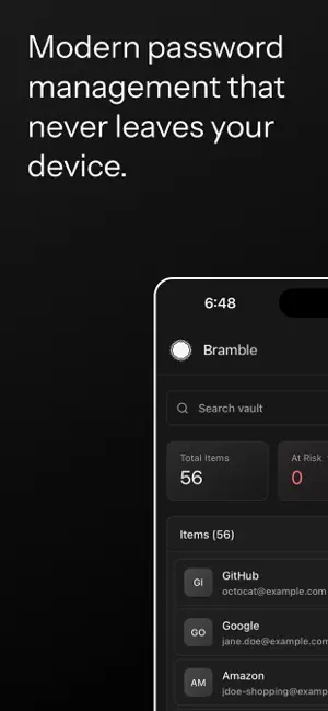 Bramble: Password Manager screenshot 1