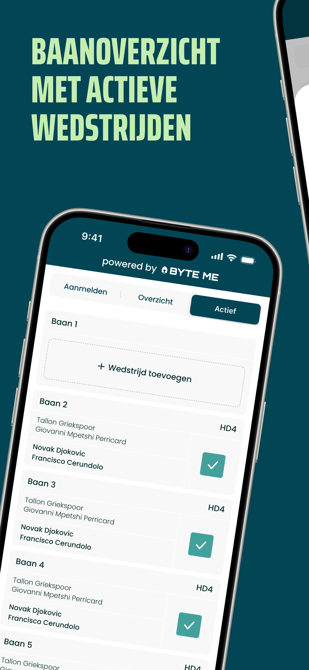 Match Me - Toernooi app