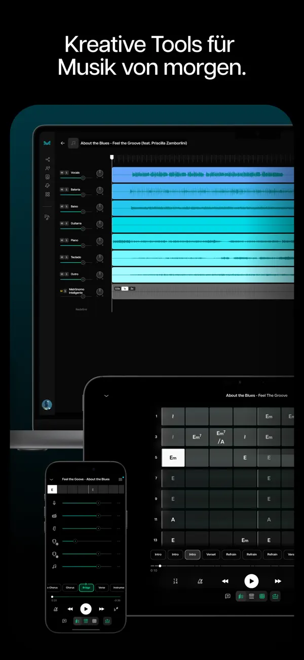 Moises: Die App für Musiker iPhone App Screenshot 10 – Musik