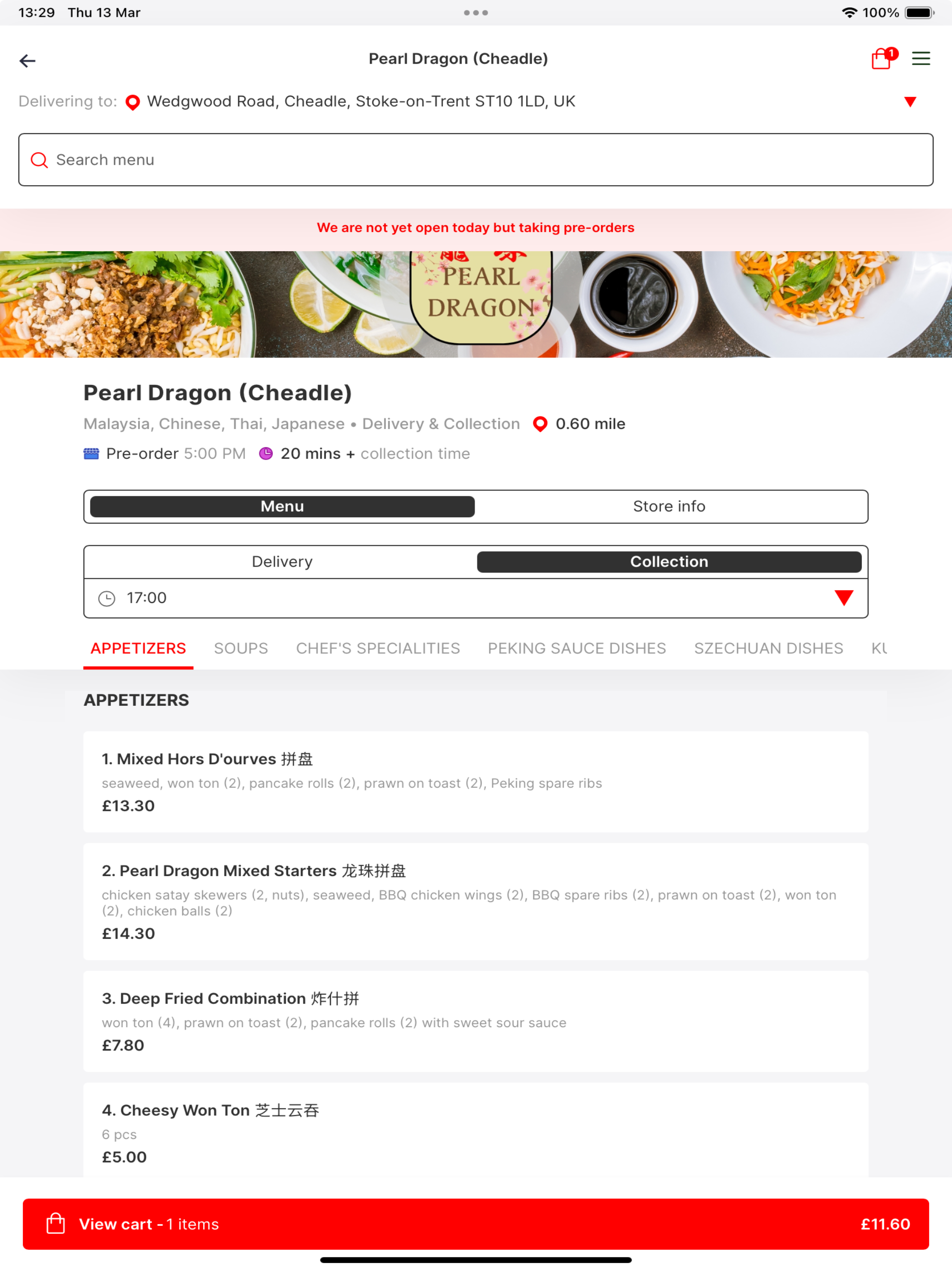 Pearl Dragon Takeaway, Cheadle