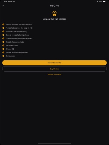 Music Speed Changer Pro iPad screenshot