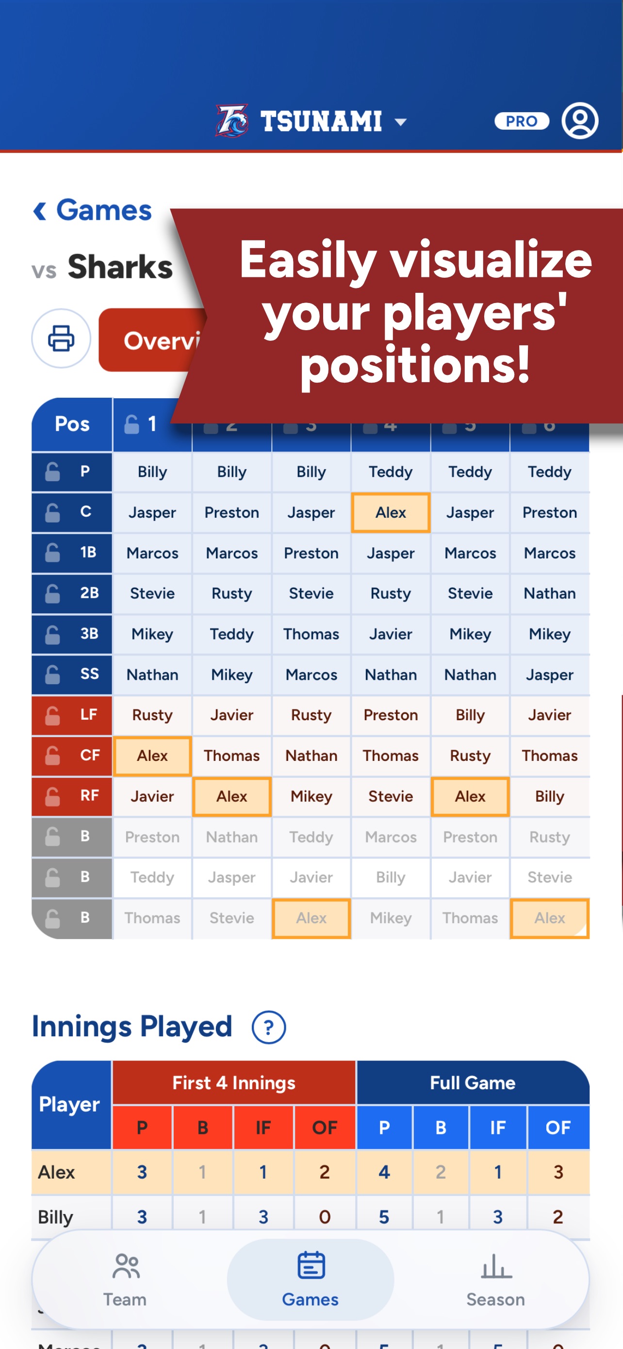 Screenshot 3 of Lineup Card Pro