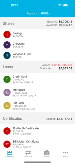 Foothills CU Mobile Banking screenshot 2