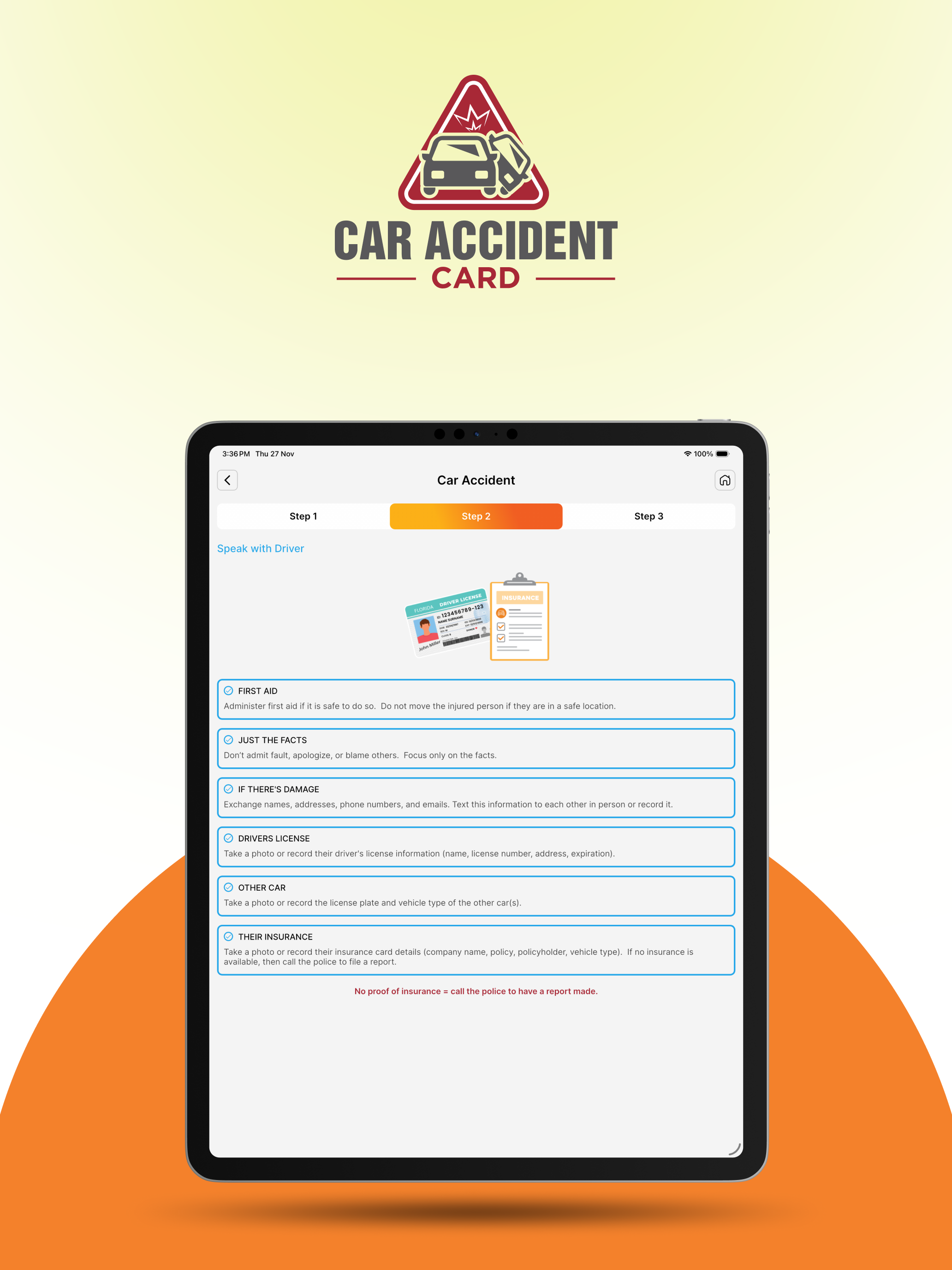 Car Accident Compass