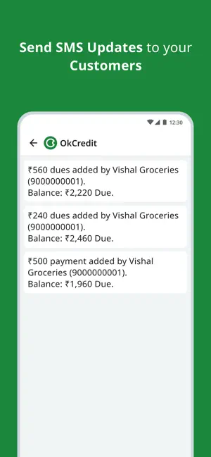 OkCredit - Udhar Bahi Khata iPhone screenshot 3