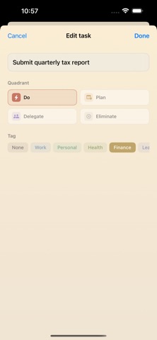 EisenPlan screenshot