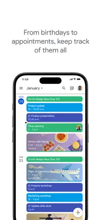 Google Calendar : capture d’écran 1 sur 8